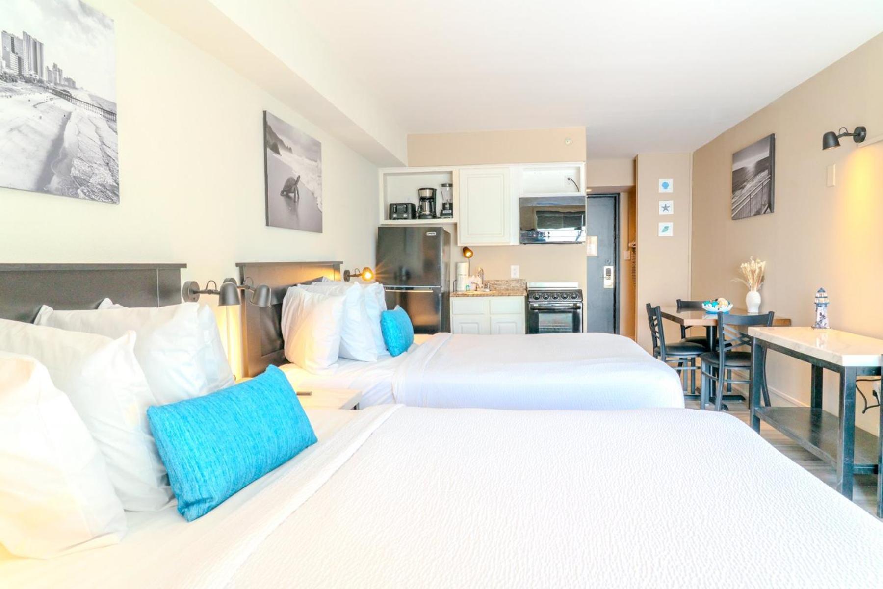 Beautiful Ocean Front Double Queen Suite - Sea Mist Resort 20905 - Perfect For 2-4 Guests! شاطئ ميرتل المظهر الخارجي الصورة